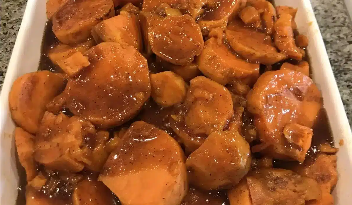 Crockpot Candied Sweet Potatoes