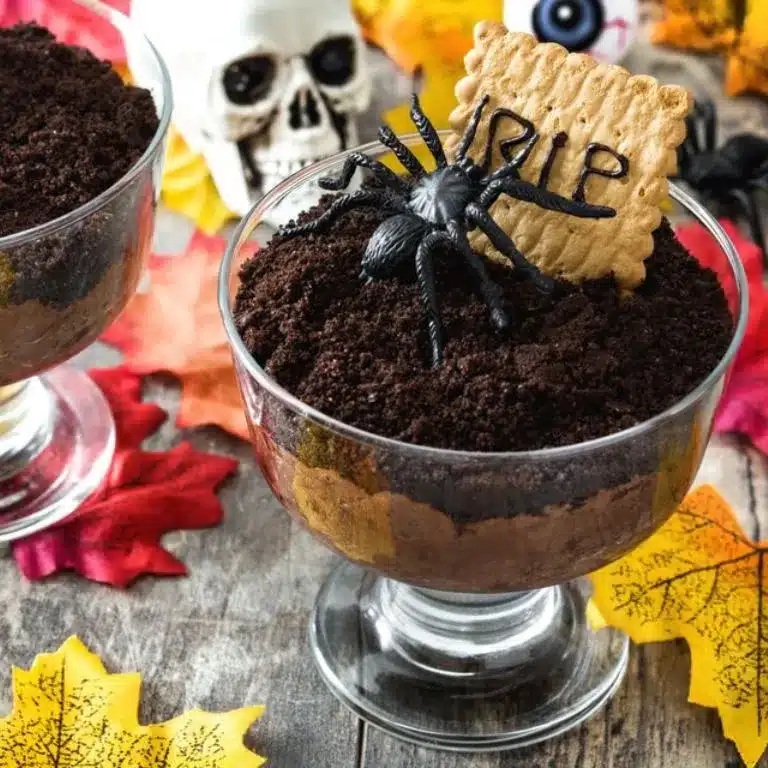 Graveyard Pudding Cups
