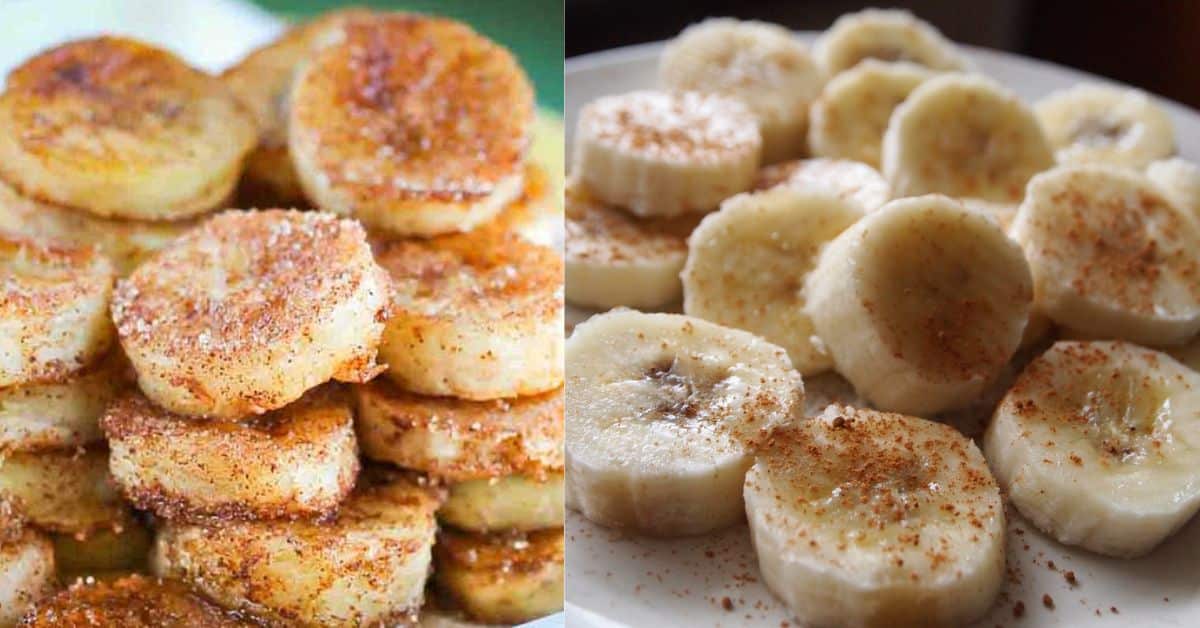 Pan Fried Cinnamon Bananas
