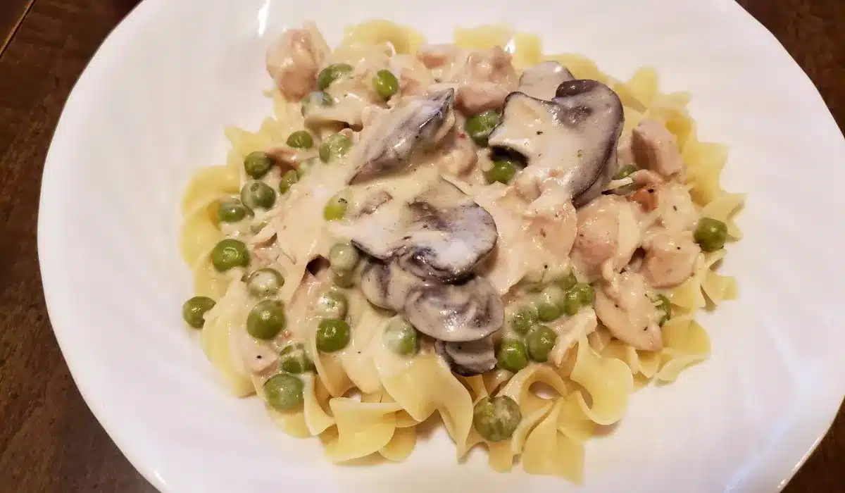 Slow Cooker Chicken Stroganoff