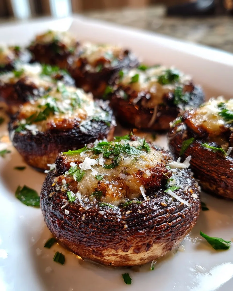 Air Fryer Portobello Mushrooms