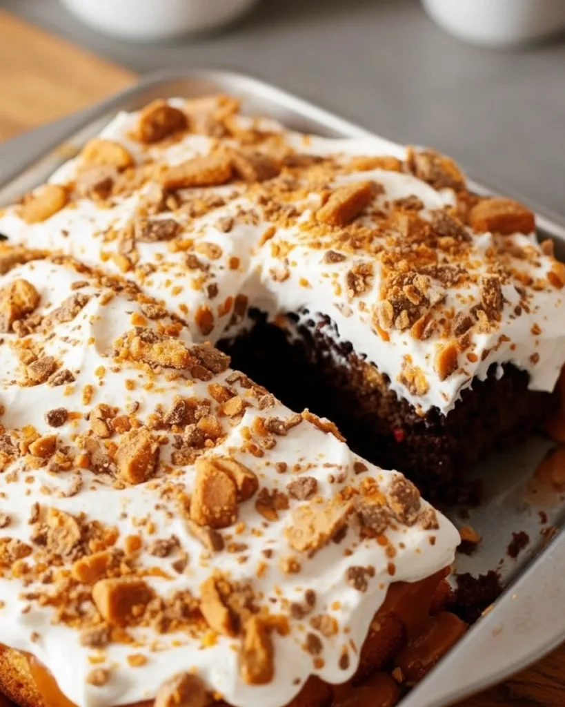 Butterfinger Poke Cake 2