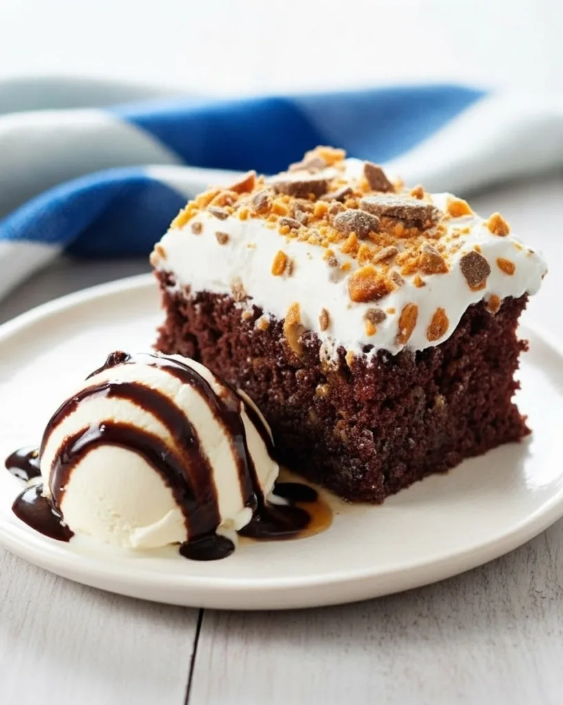 Butterfinger Poke Cake 7