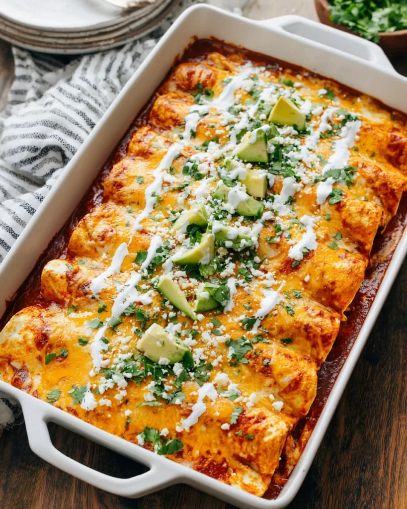 chicken enchilada bake calories