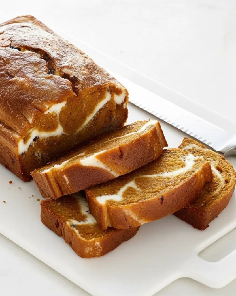 Pumpkin Cream Cheese Bread 7