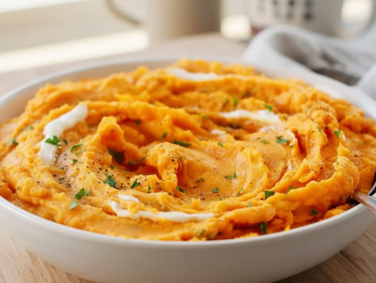 Savory Mashed Sweet Potatoes