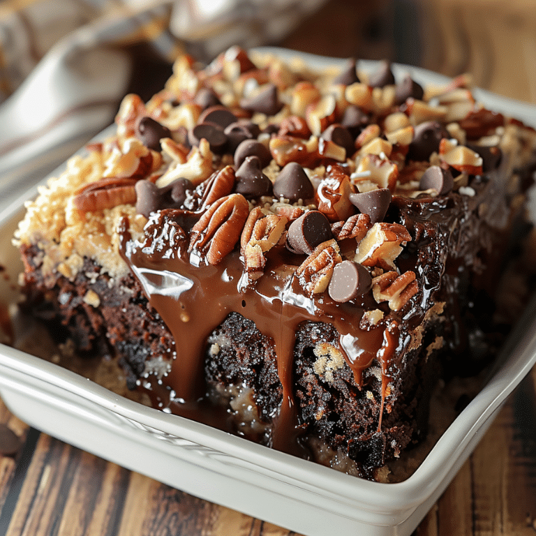 German Chocolate Poke Cake Recipe