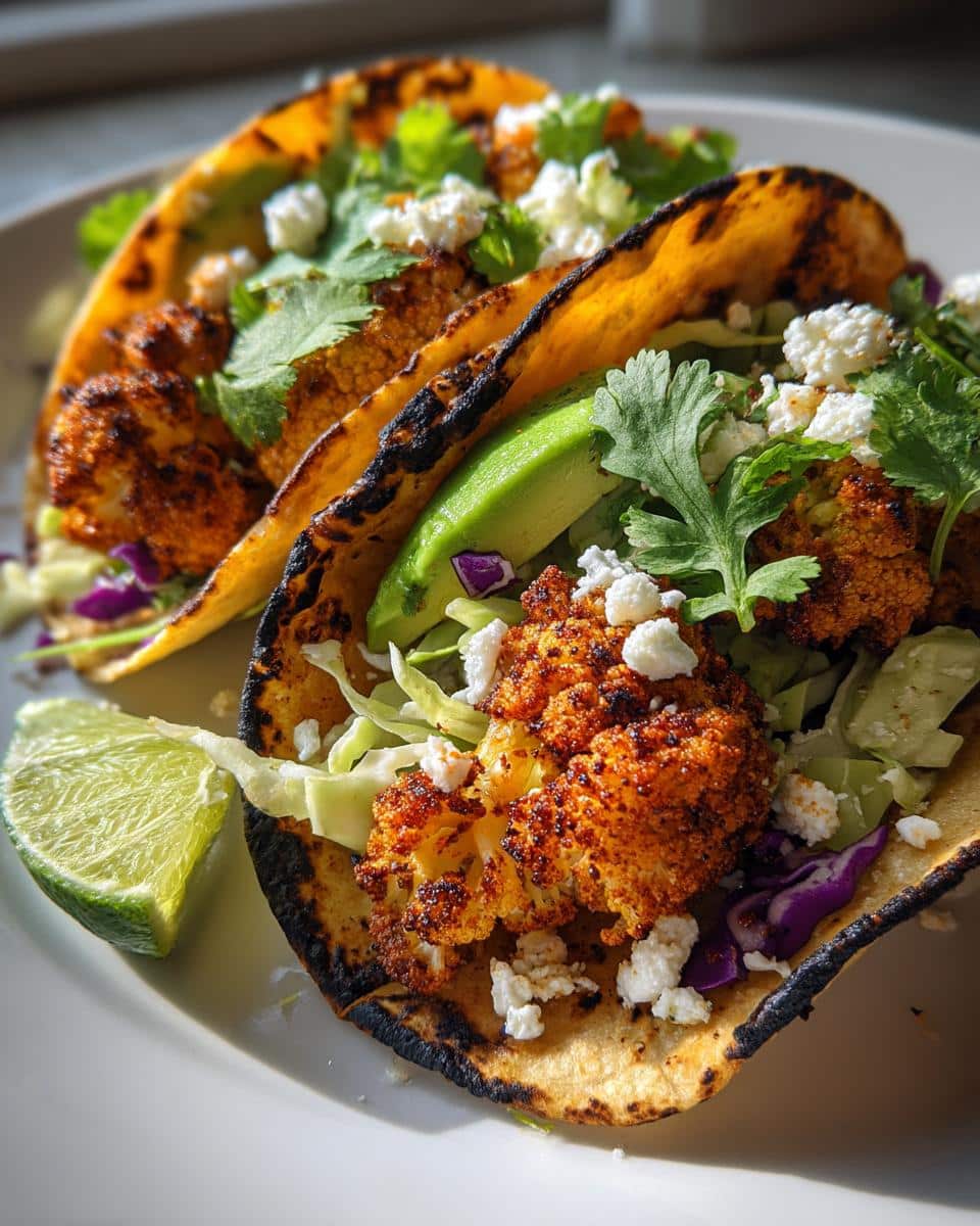 Air Fryer Cauliflower Tacos - detail 1