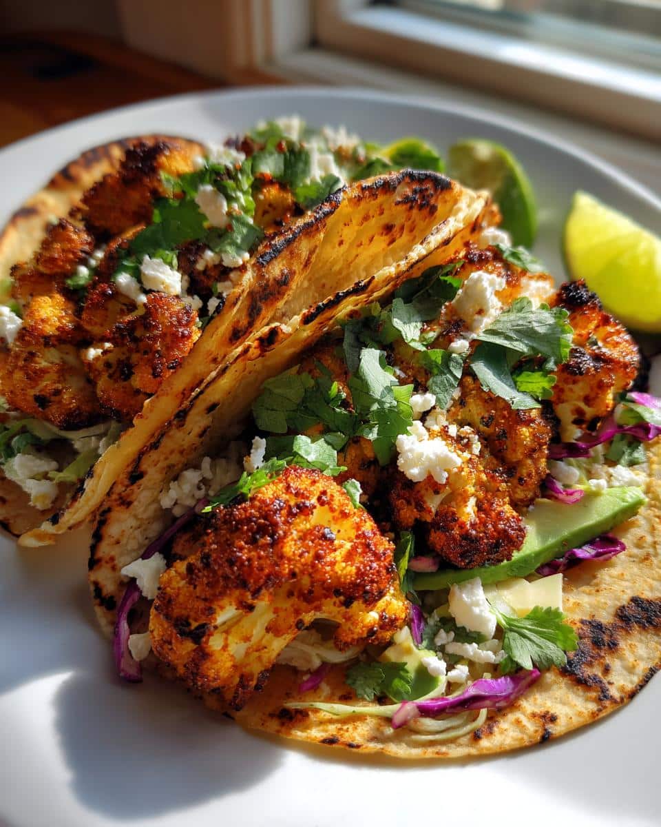 Air Fryer Cauliflower Tacos - detail 2