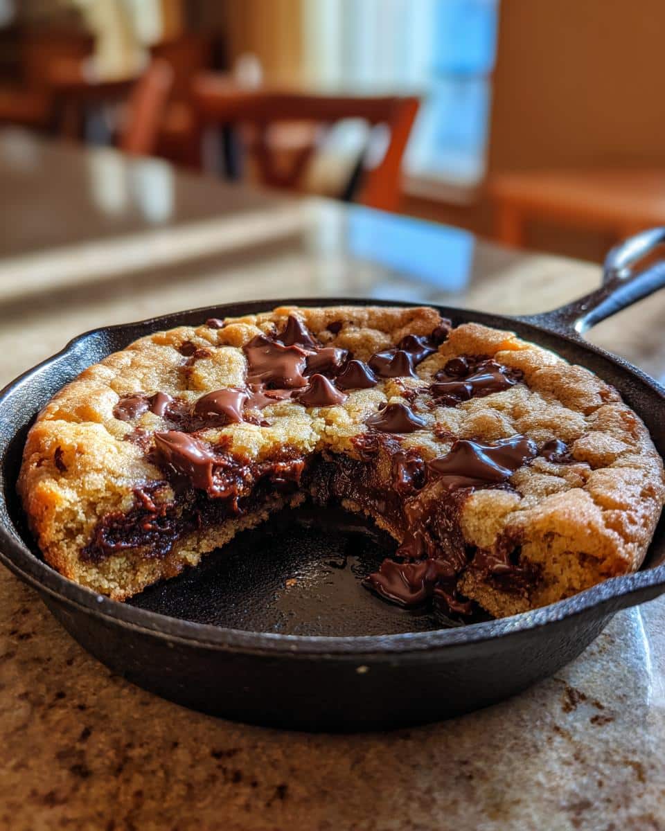 Air Fryer Chocolate Chip Cookie Skillet - detail 1