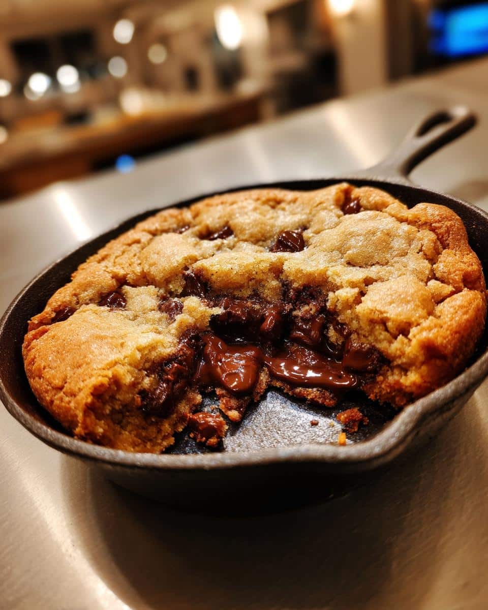 Air Fryer Chocolate Chip Cookie Skillet - detail 3