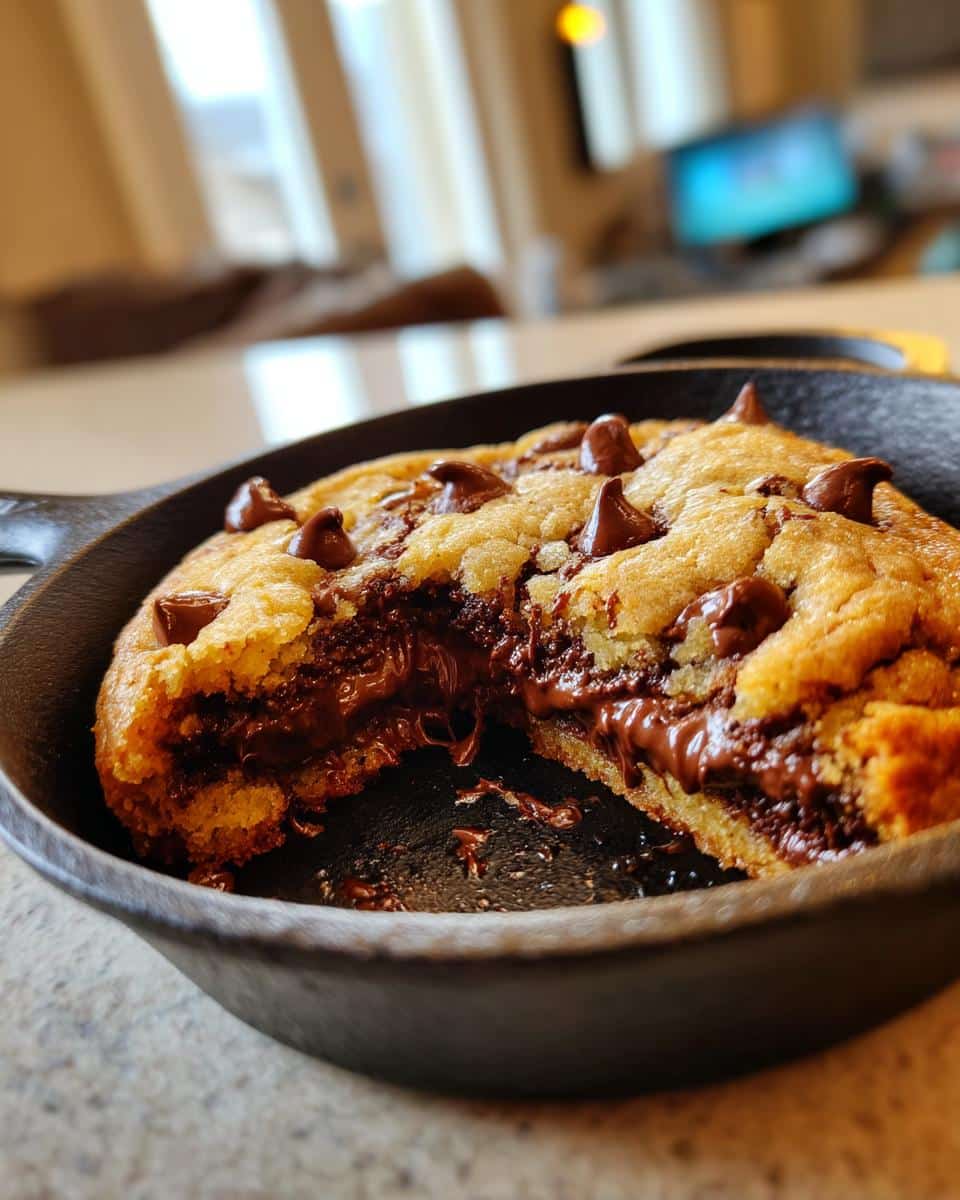 Air Fryer Chocolate Chip Cookie Skillet - detail 4