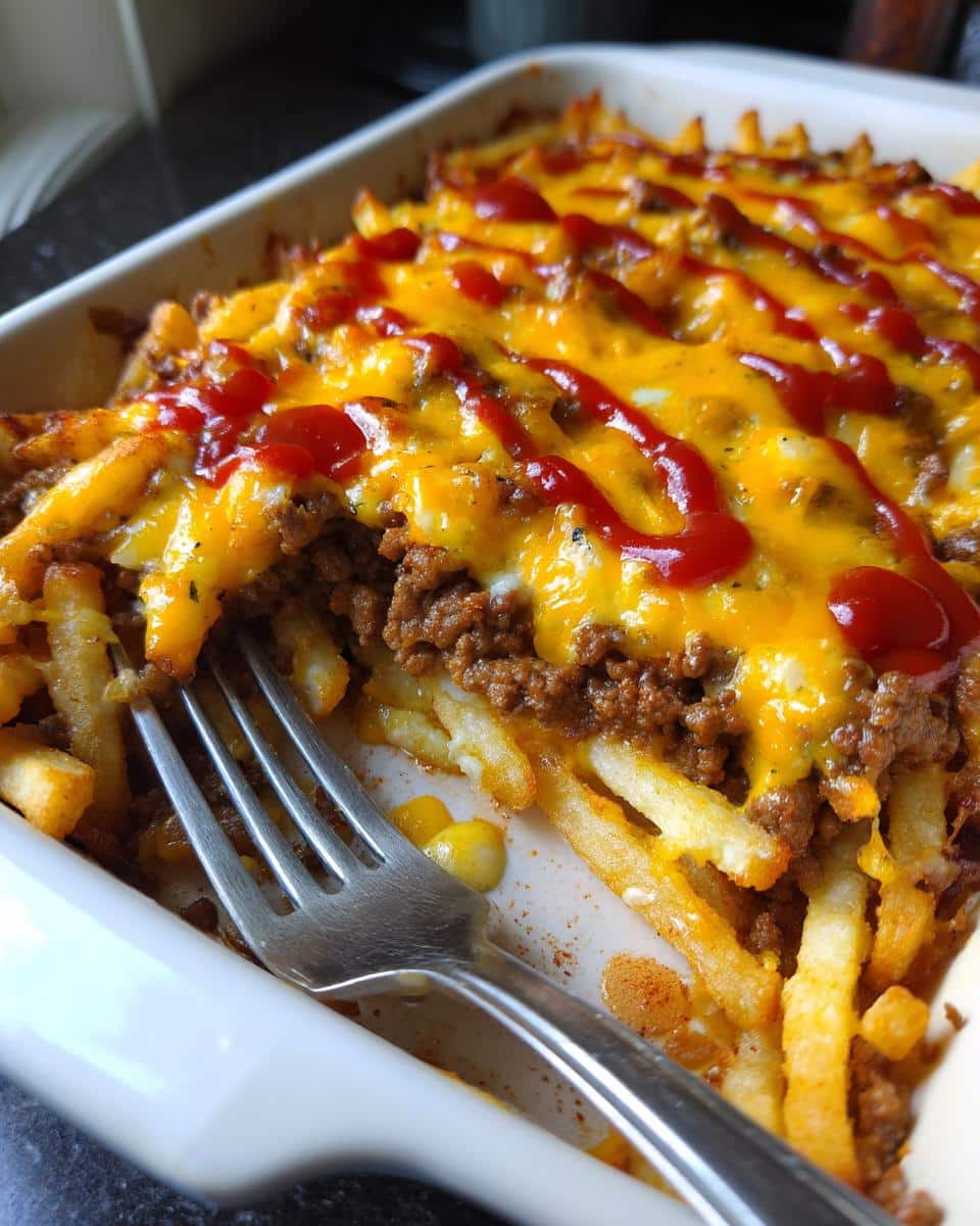 Cheeseburger French Fry Bake - detail 1