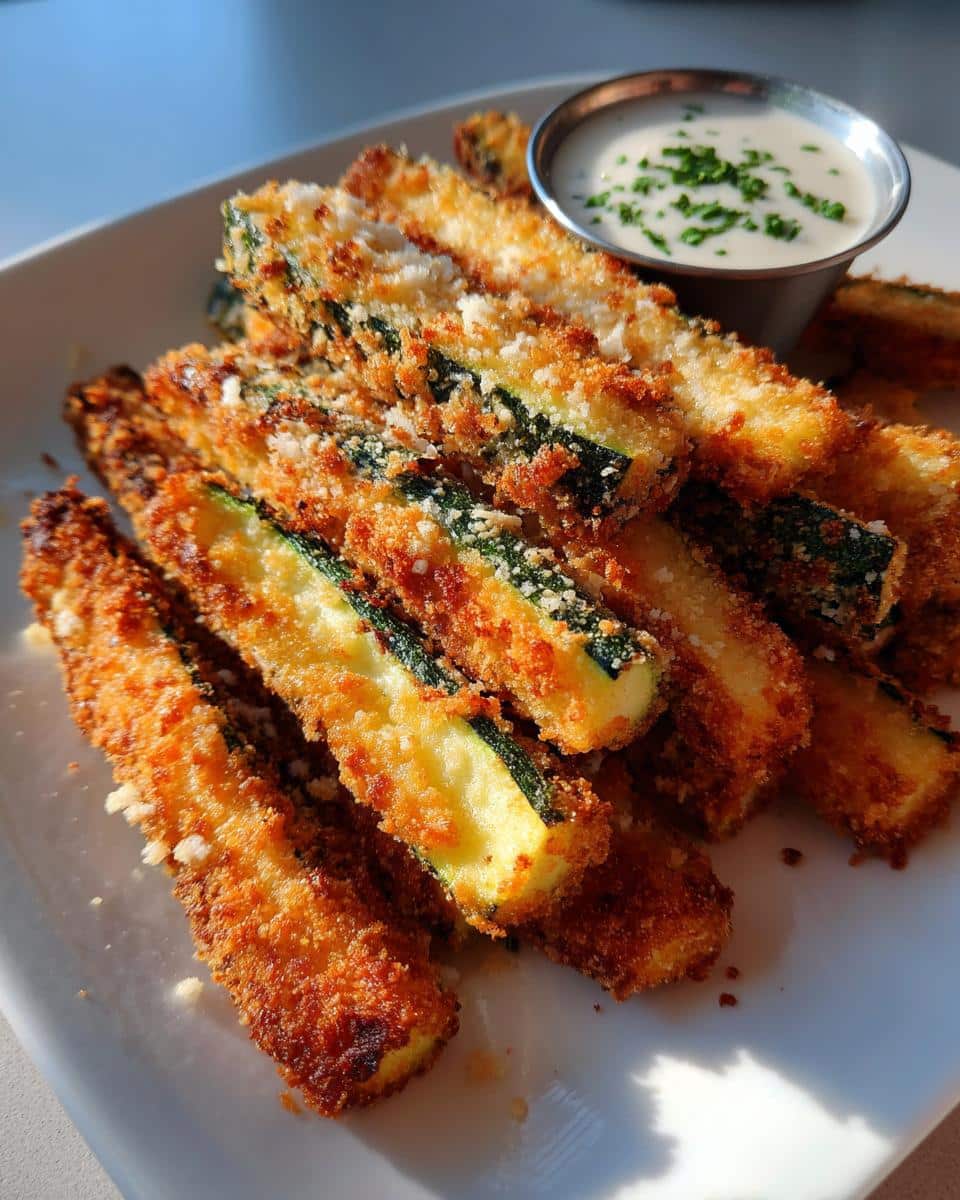 Crispy Air Fryer Zucchini Fries - detail 1
