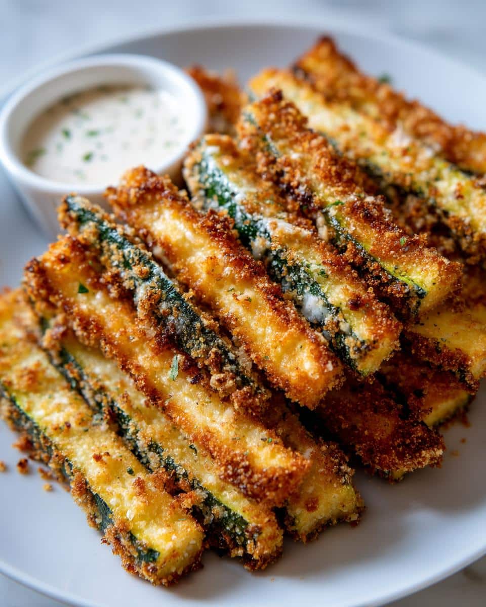 Crispy Air Fryer Zucchini Fries - detail 2