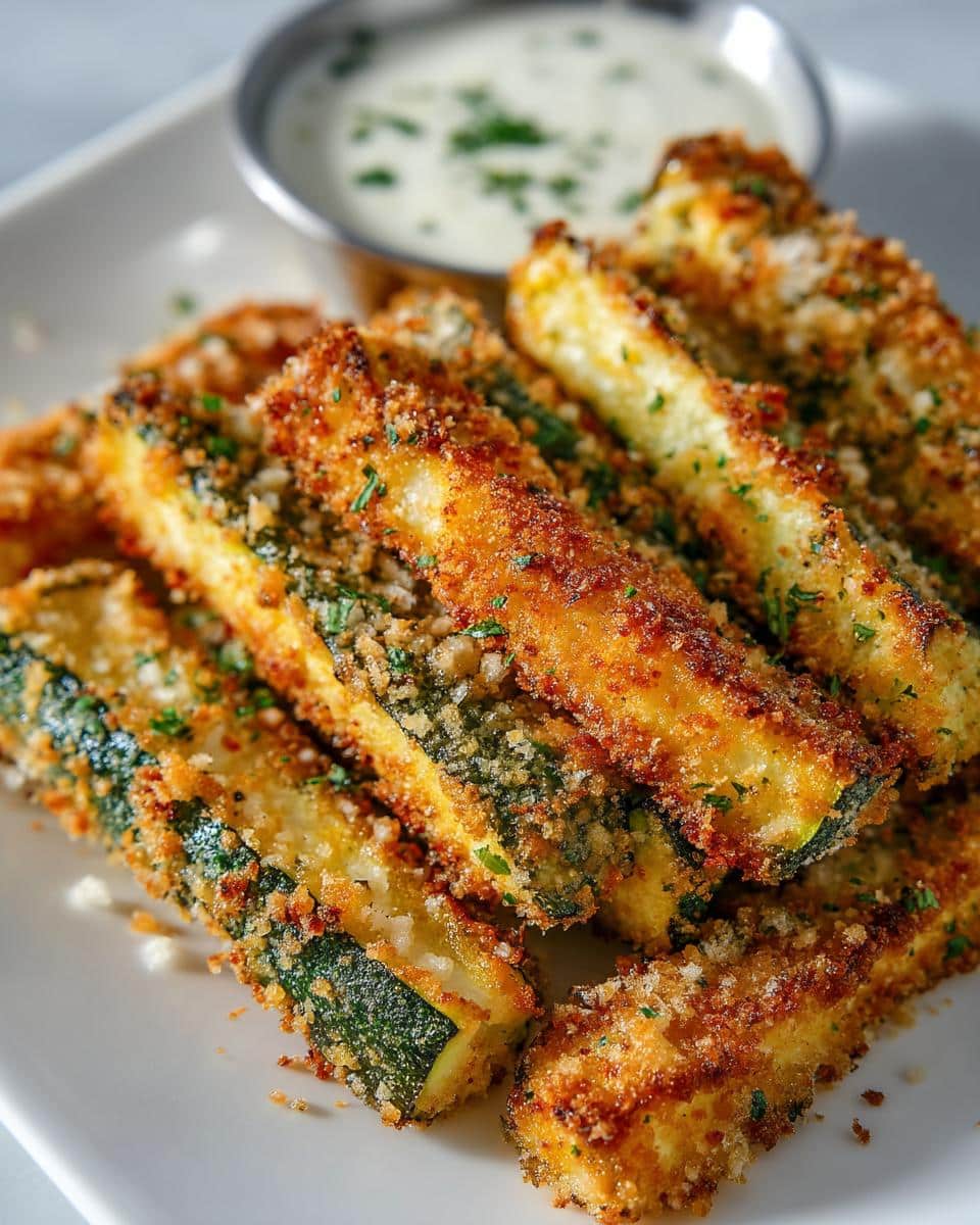 Crispy Air Fryer Zucchini Fries - detail 3