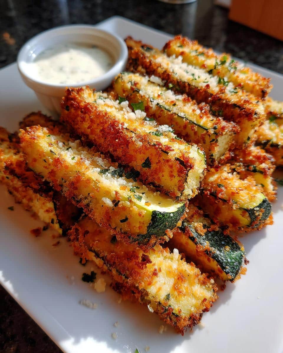 Crispy Air Fryer Zucchini Fries - detail 4