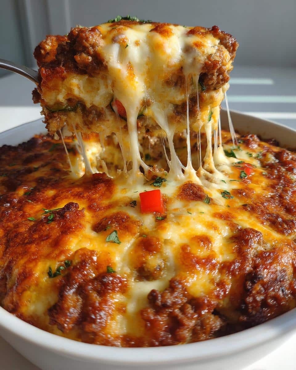 Ground beef zucchini casserole - detail 1