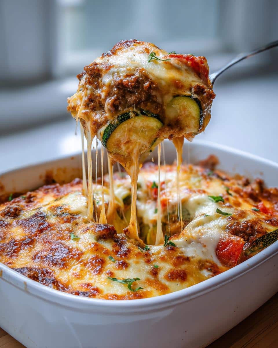 Ground beef zucchini casserole - detail 3