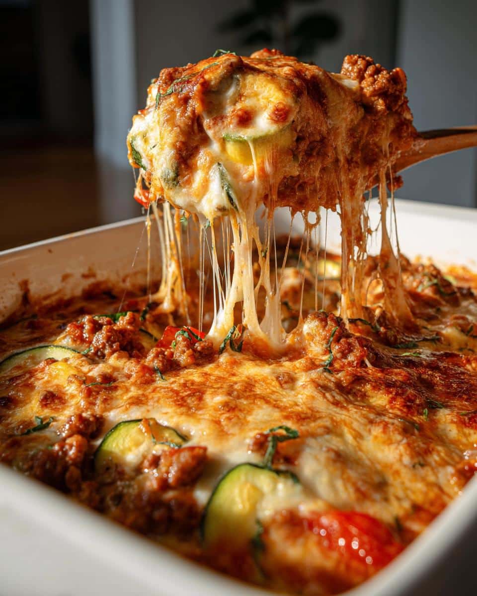 Ground beef zucchini casserole - detail 4