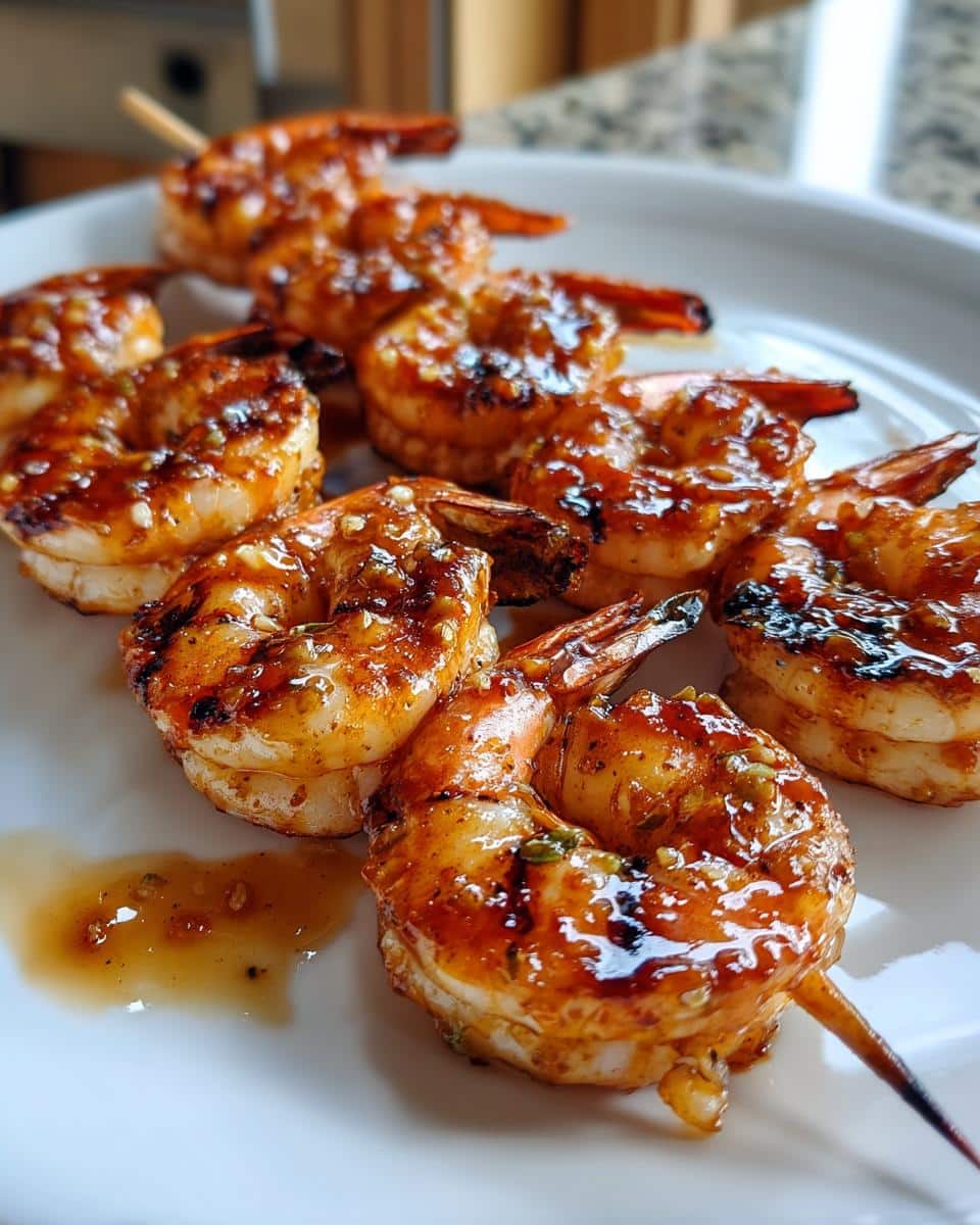 Honey Sriracha Grilled Shrimp - detail 2