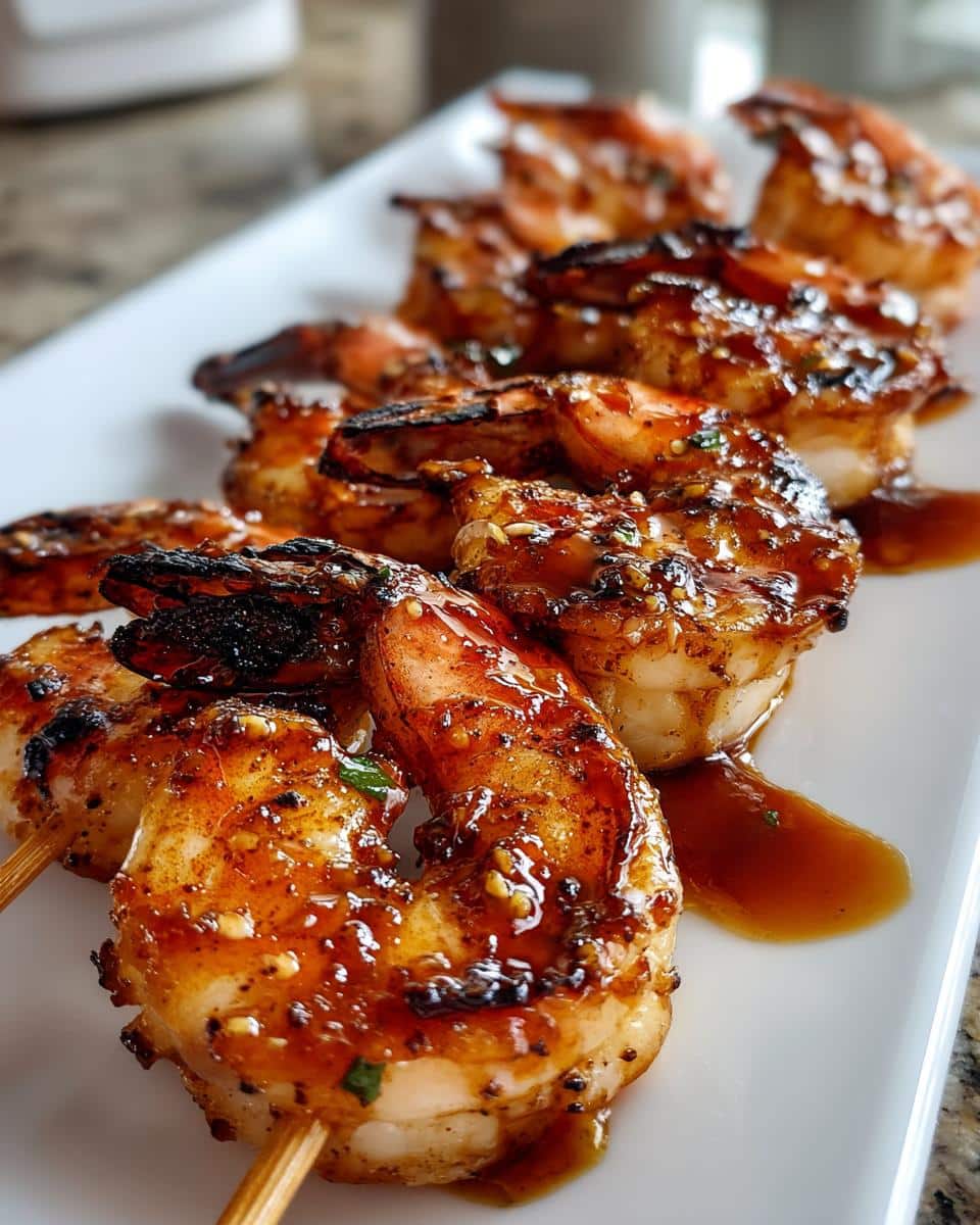 Honey Sriracha Grilled Shrimp - detail 3