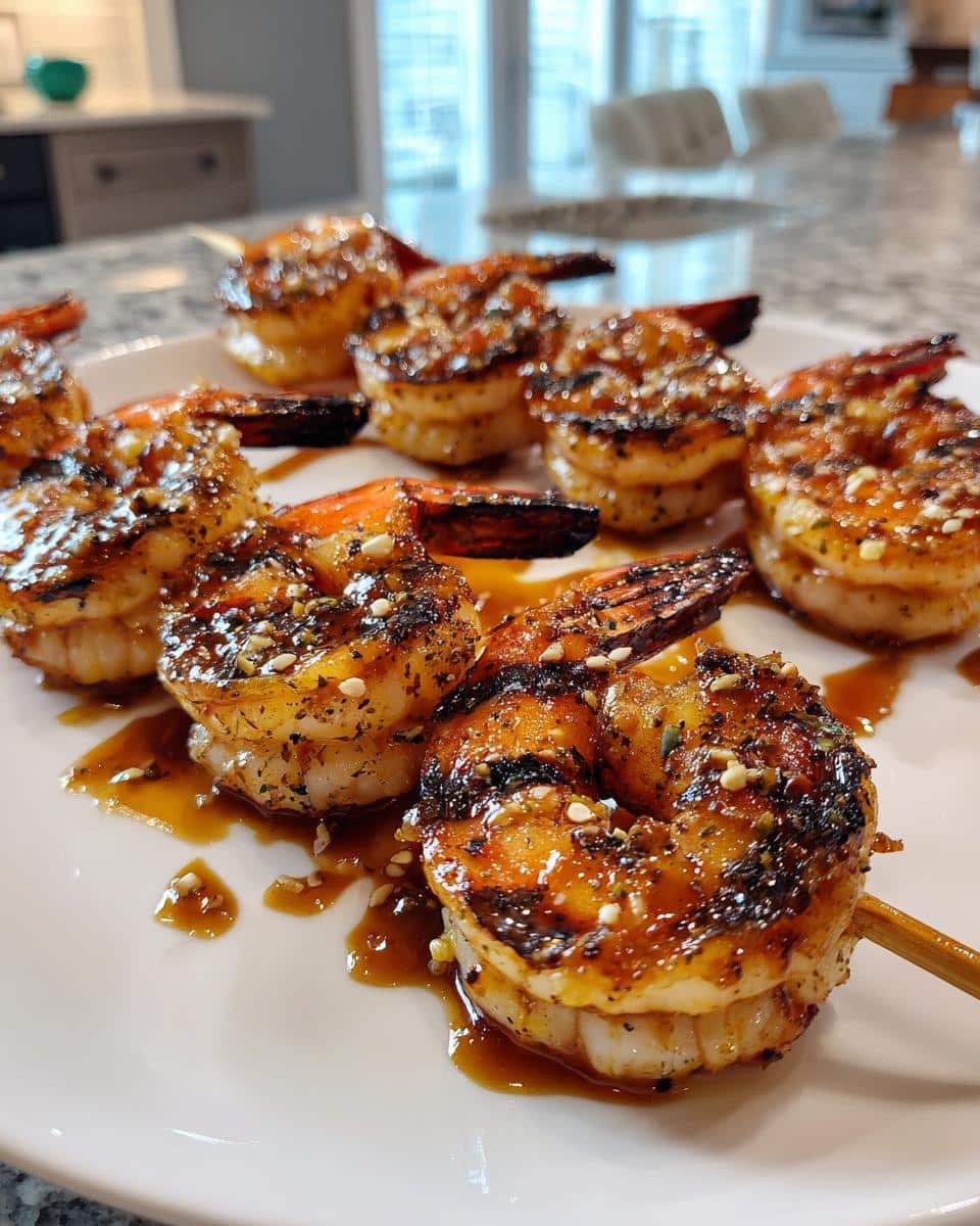 Honey Sriracha Grilled Shrimp - detail 4