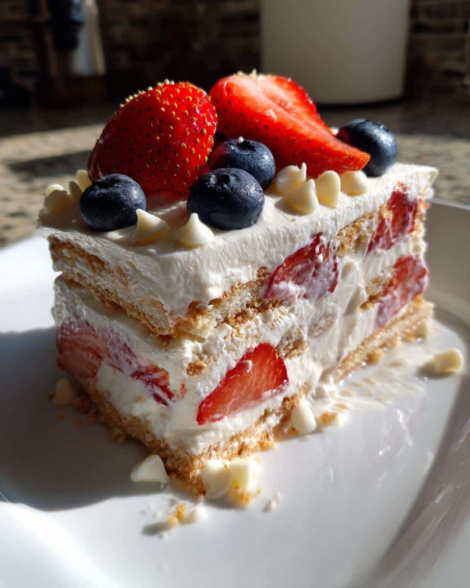 No Bake Summer Berry Icebox Cake - detail 1