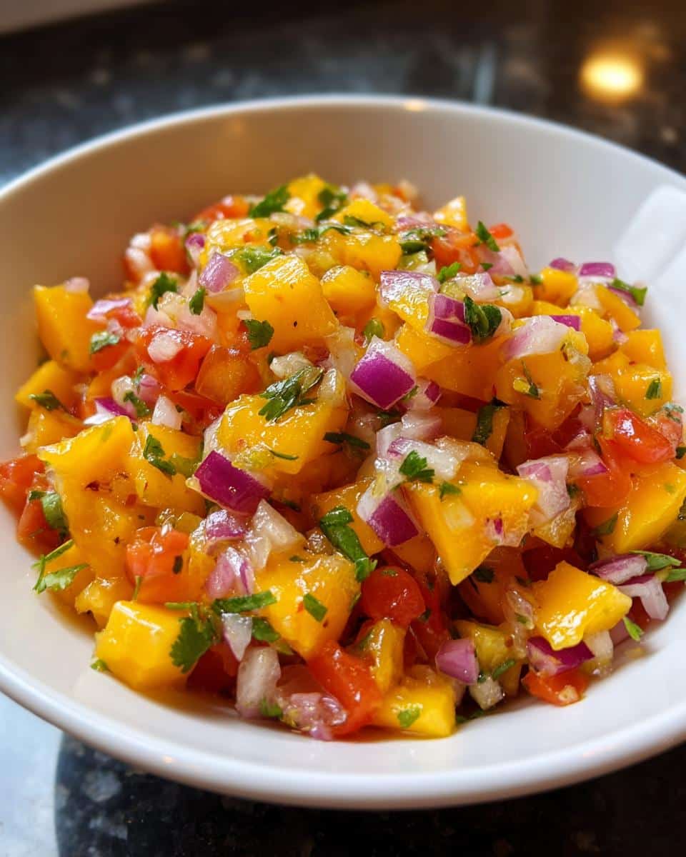 Peach Mango Salsa - detail 1