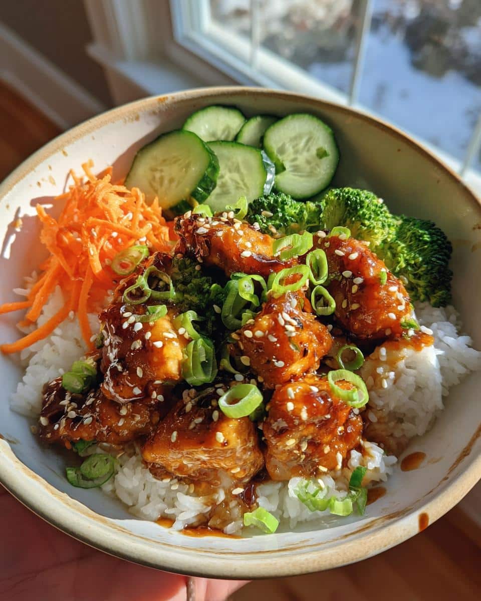 Sticky Chicken Rice Bowls - detail 1