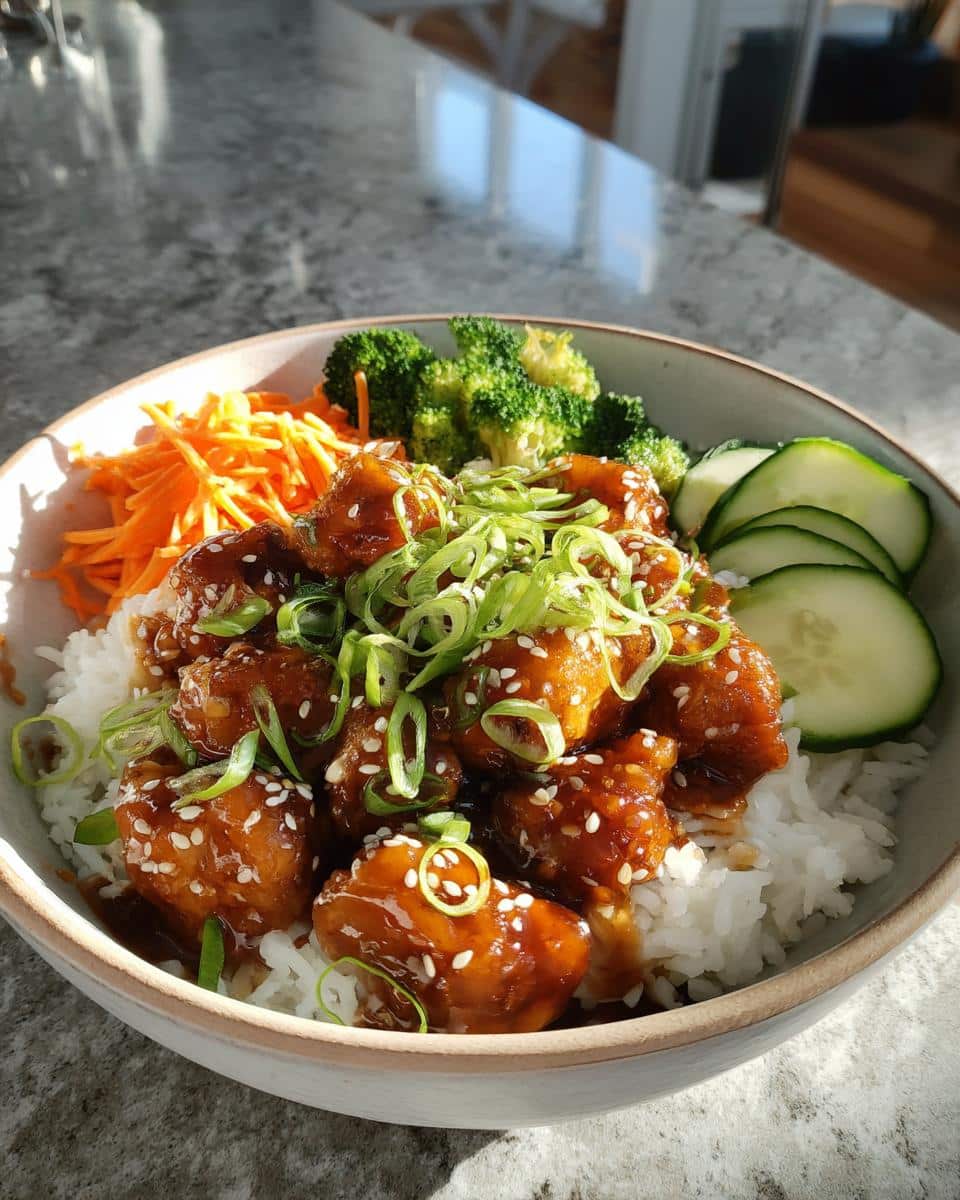 Sticky Chicken Rice Bowls - detail 3