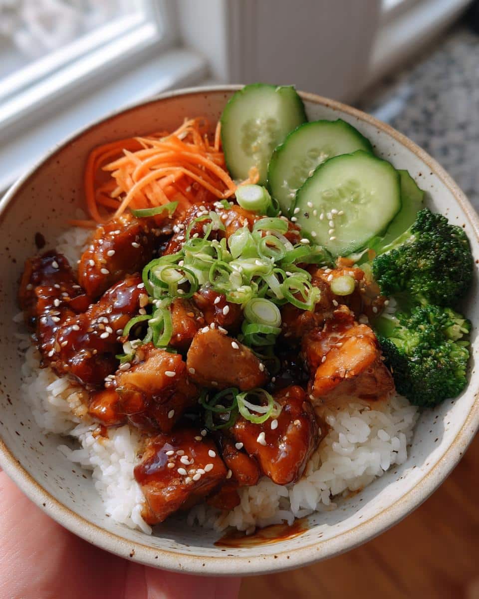 Sticky Chicken Rice Bowls - detail 4