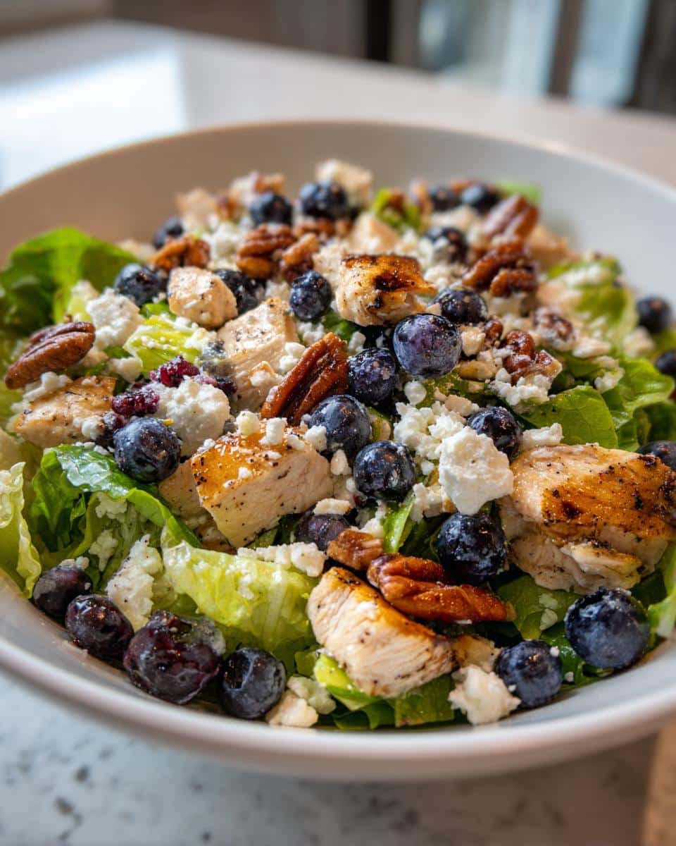 blueberry chicken chopped salad - detail 1