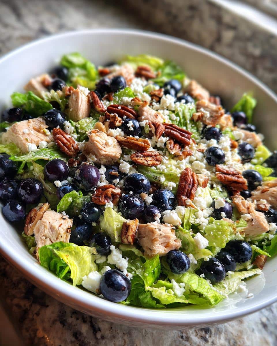 blueberry chicken chopped salad - detail 2