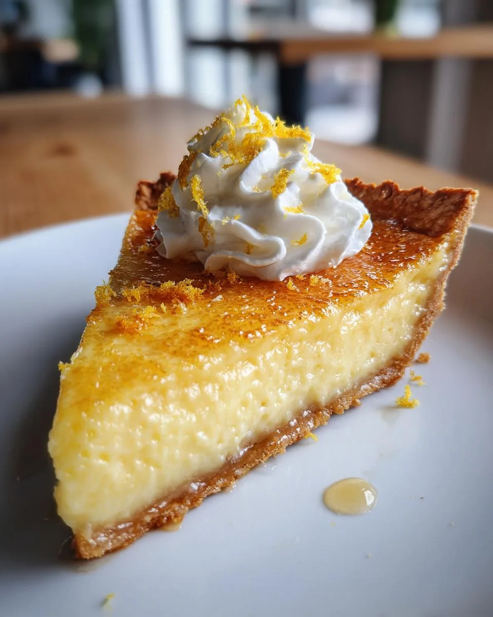 3 Ingredient Magic Lemon Pie - detail 1