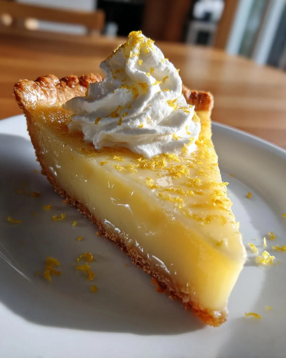 3 Ingredient Magic Lemon Pie - detail 2
