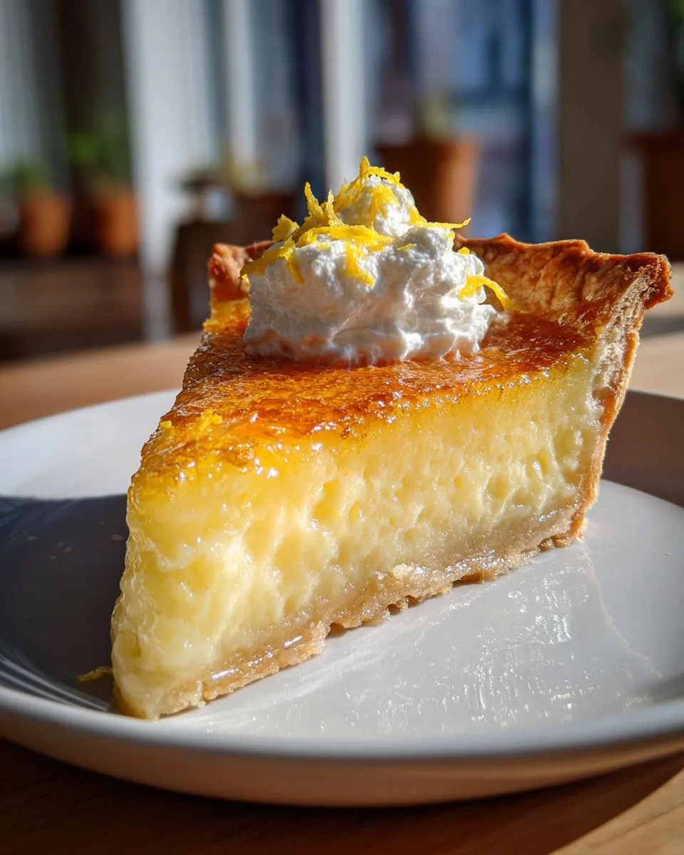 3 Ingredient Magic Lemon Pie - detail 3