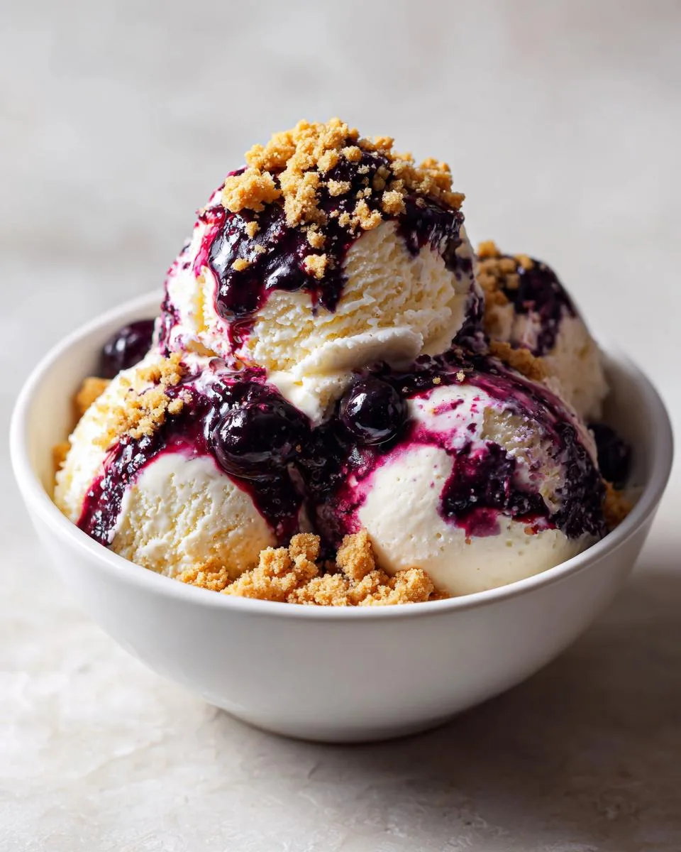 Blueberry Cheesecake Ice Cream - detail 1