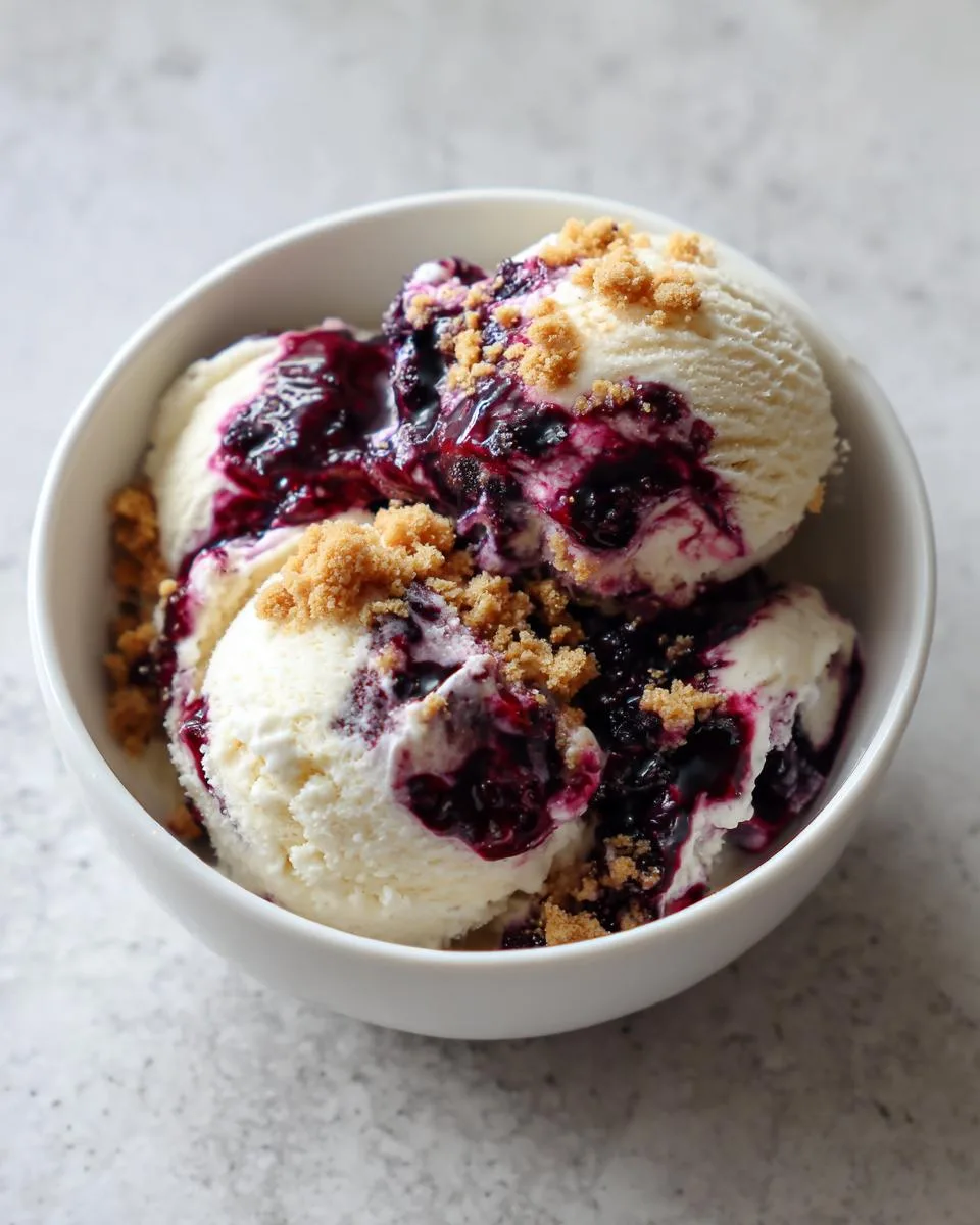 Blueberry Cheesecake Ice Cream - detail 2