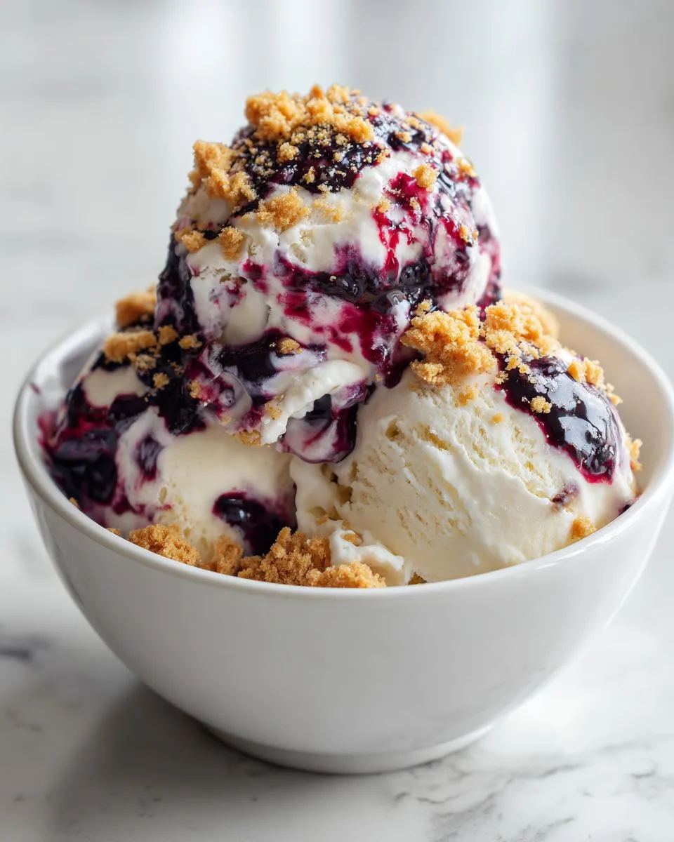 Blueberry Cheesecake Ice Cream - detail 4