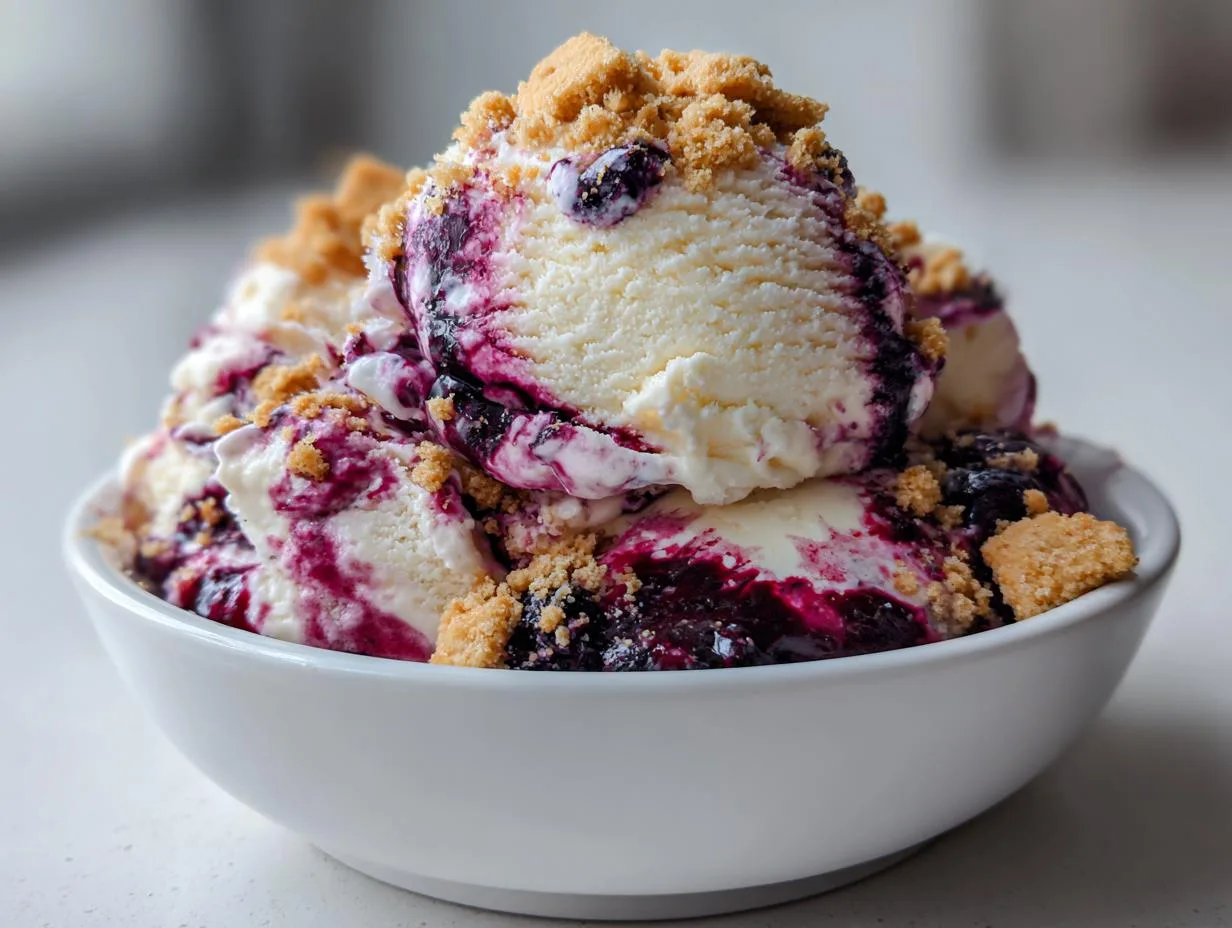 Blueberry Cheesecake Ice Cream