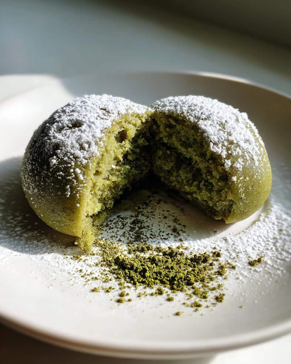 Chewy Matcha Mochi Bites - detail 3