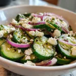 Cucumber feta salad