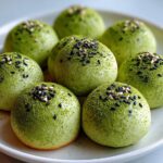 Korean Matcha Mochi Bread