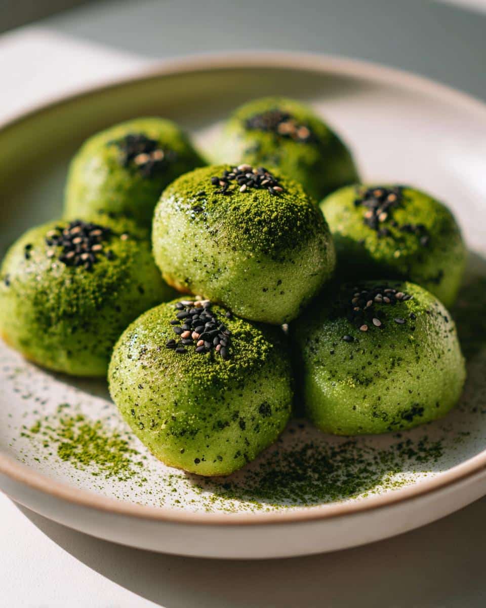 Korean Matcha Mochi Bread - detail 4