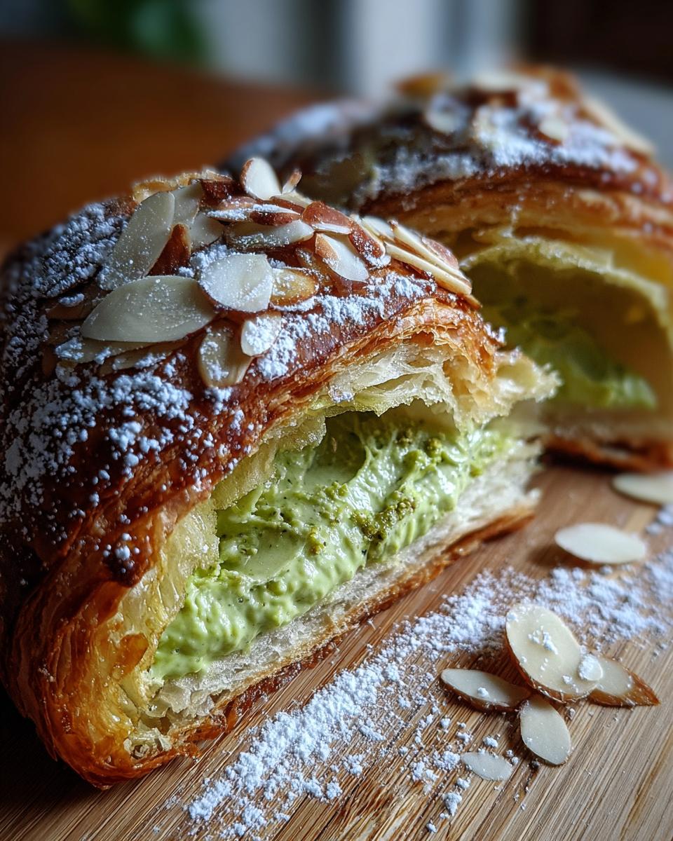 Matcha Almond Croissants - detail 3