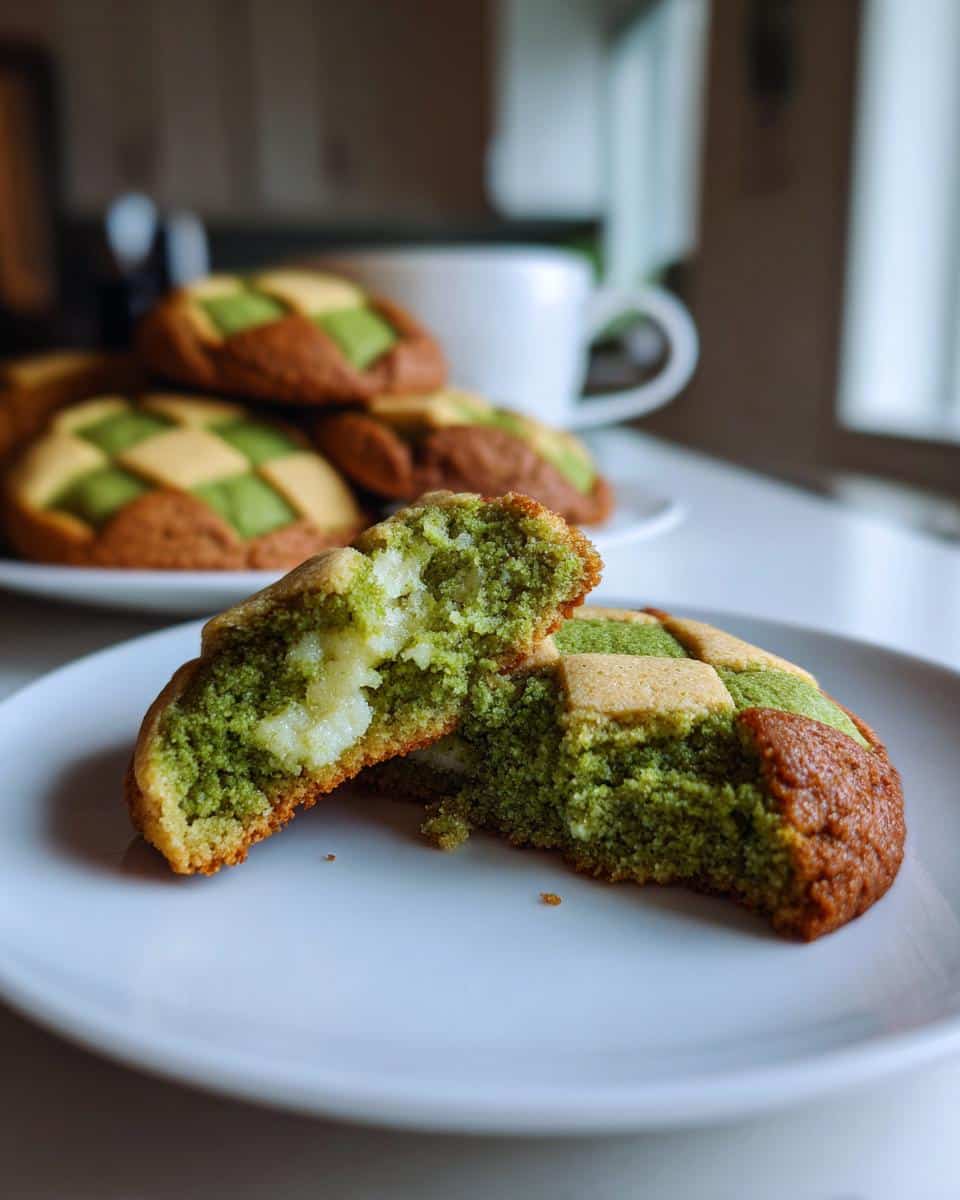 Matcha Checkerboard Cookies - detail 1