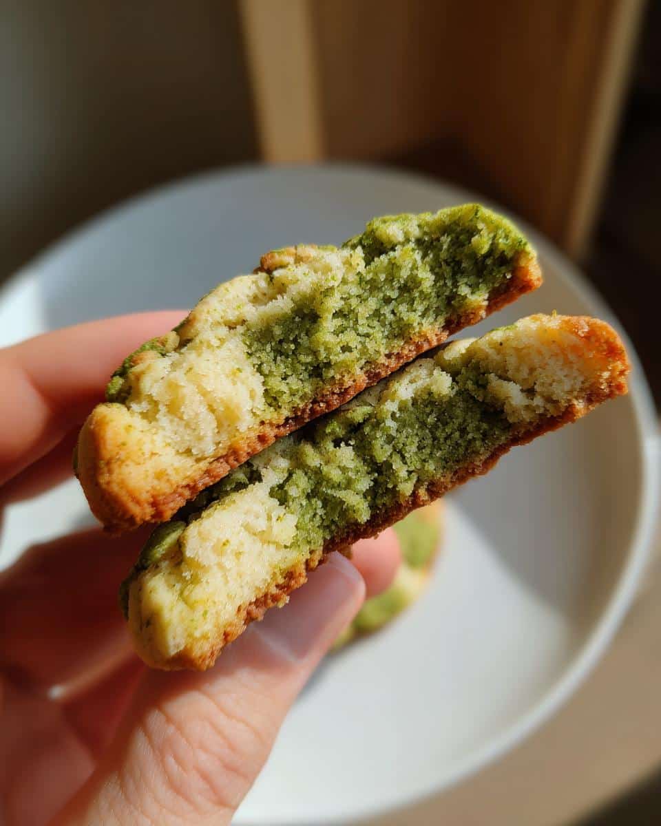 Matcha Checkerboard Cookies - detail 3
