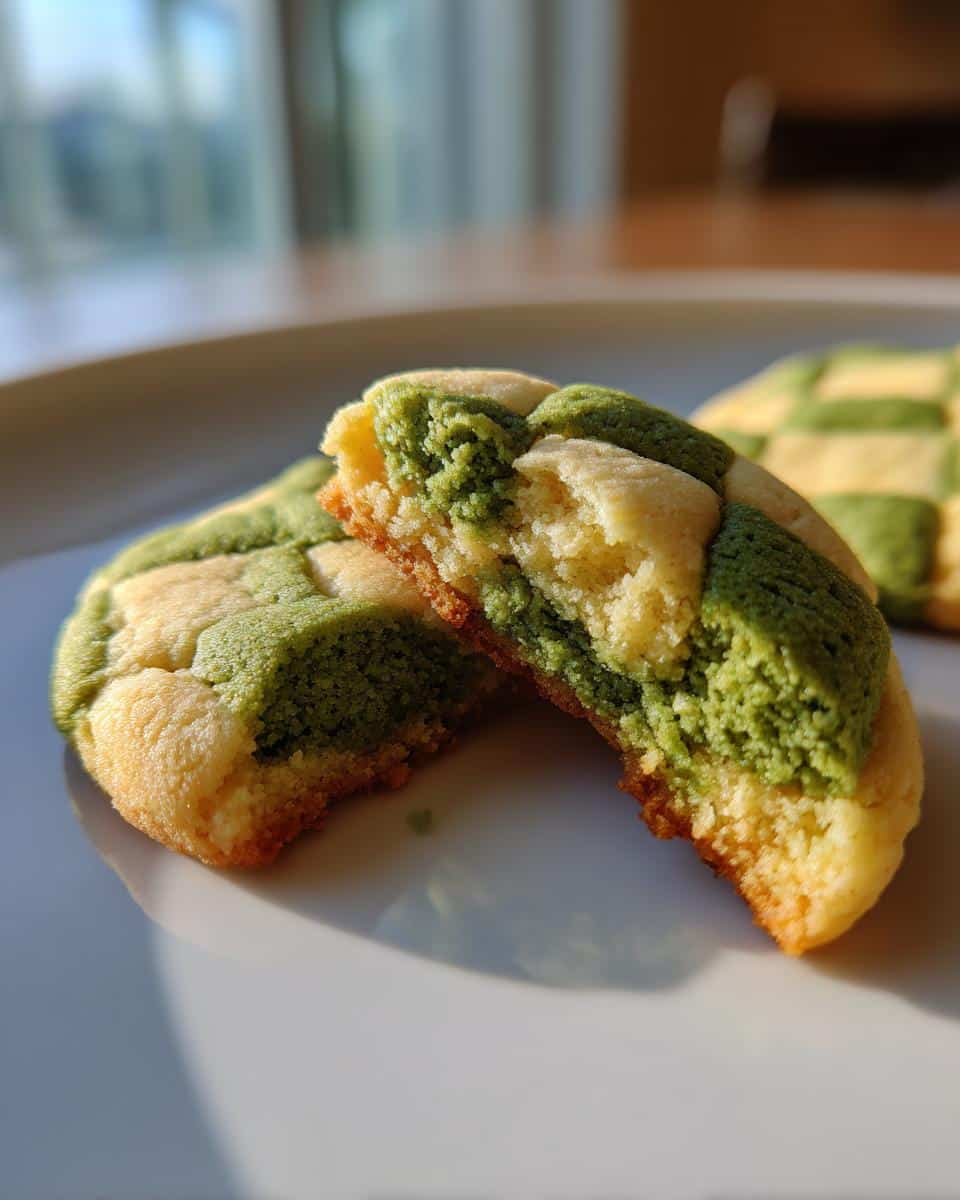 Matcha Checkerboard Cookies - detail 4