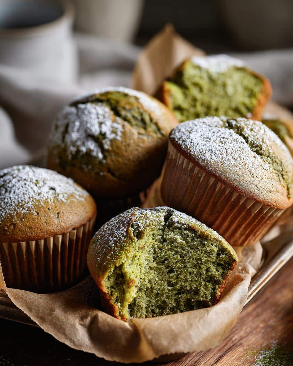 Matcha Muffins - detail 1